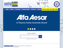 Tablet Screenshot of centralchem.sk
